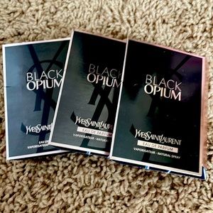 Set of Three Black Opium YSL Sample Bottles